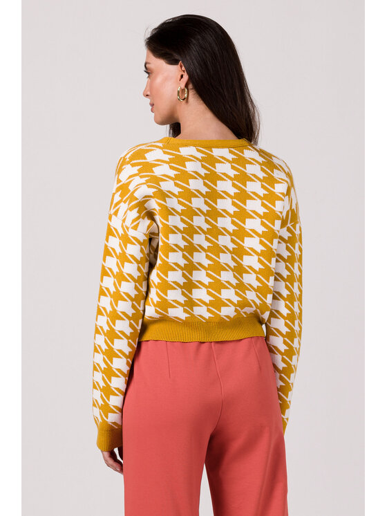 BeWear BeWear Kardigán BK104 Žltá Comfortable Fit