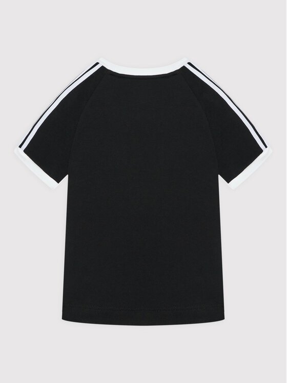 adidas adidas Marškinėliai 3-Stripe H35545 Juoda Regular Fit