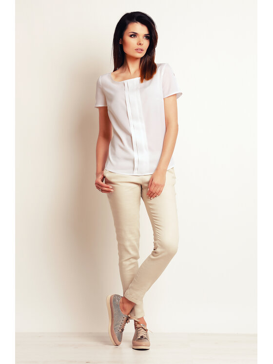 Infinite You Infinite You Bluzka M098 Écru Basic Fit