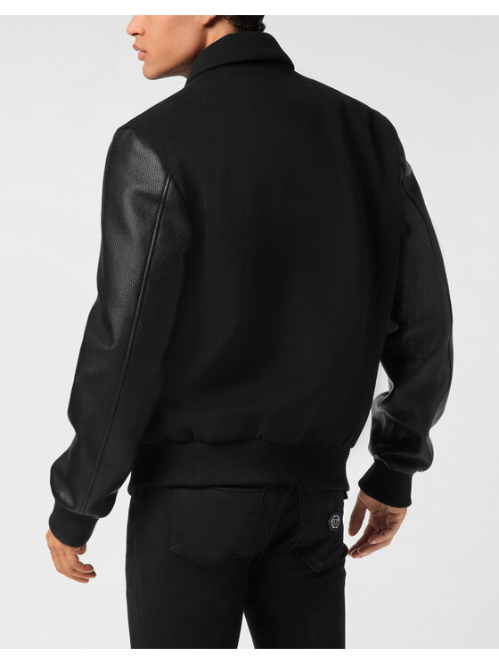 PHILIPP PLEIN PHILIPP PLEIN Kurtka puchowa 25609 Czarny Regular Fit