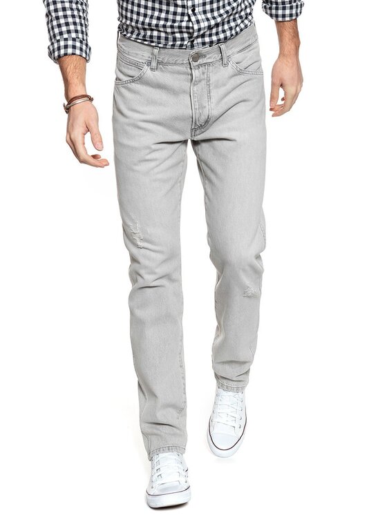Wrangler Wrangler Jeansy SLIDER Szary Slim Fit