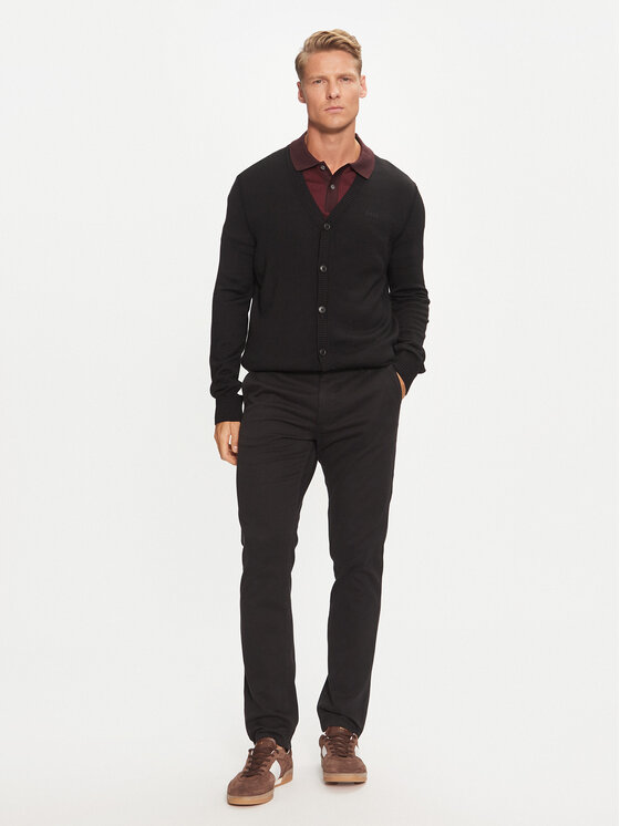 BOSS Boss Kardigāns Avac 50523574 Melns Regular Fit