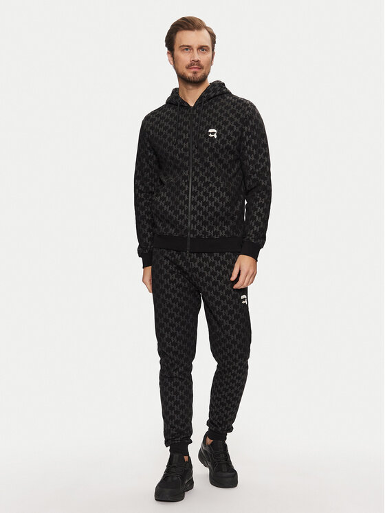 KARL LAGERFELD KARL LAGERFELD Pulóver 705095 551951 Fekete Regular Fit