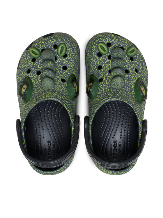 Crocs Crocs Pantoletten Classic IAM Scary Dino Clog T 211372 Schwarz