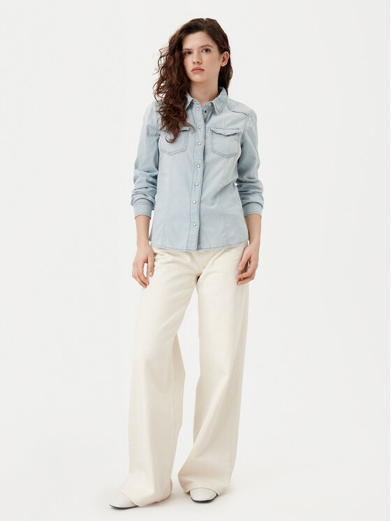 ONLY ONLY Джинсова сорочка Alexa 15315185 Блакитний Regular Fit