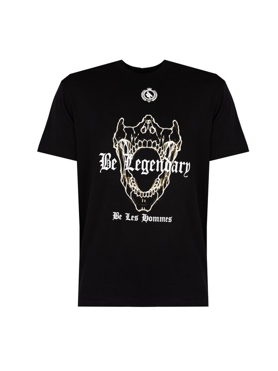 Les Hommes Les Hommes T-Shirt LBT1030700P Μαύρο Regular Fit