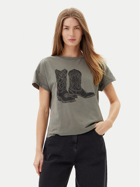 Noisy May Noisy May Tricou 27030135 Gri Regular Fit