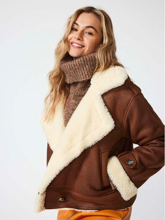 Cappotto in shearling ONLY