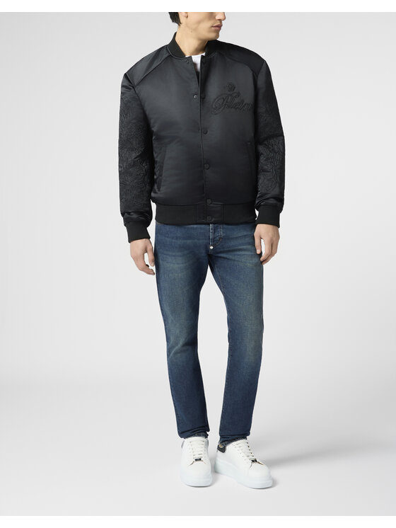 PHILIPP PLEIN PHILIPP PLEIN Bunda bomber 29737 Černá Regular Fit