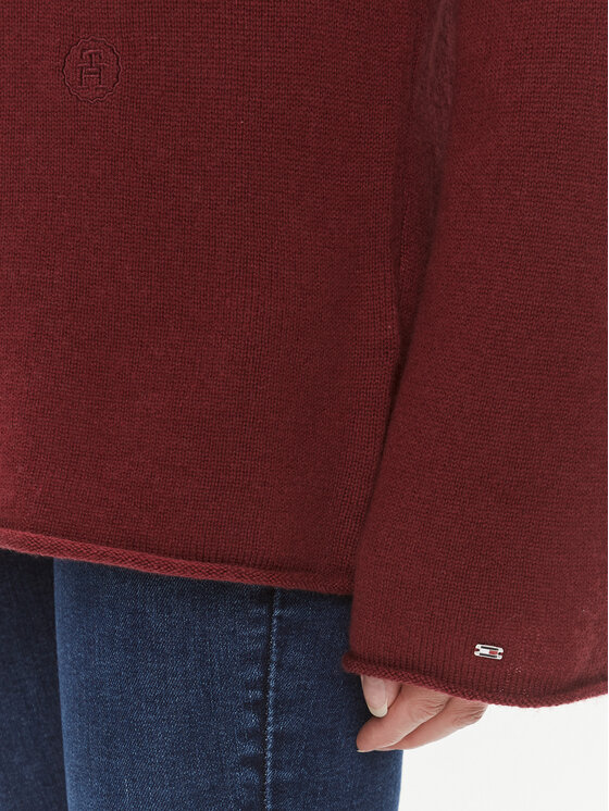 Tommy Hilfiger Tommy Hilfiger Džemper WW0WW39890 Crvena Relaxed Fit