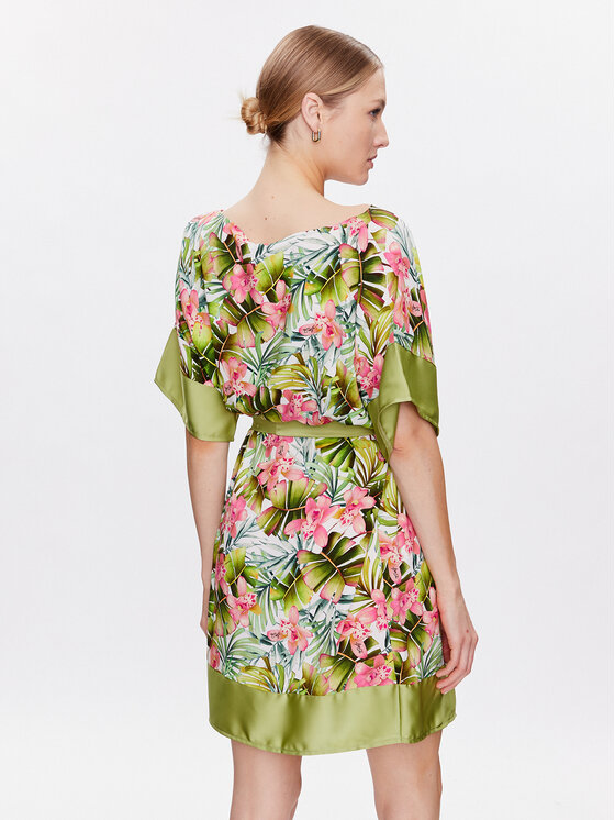 Liu Jo Beachwear Liu Jo Beachwear Plážové šaty VA3141 T3347 Zelená Relaxed Fit