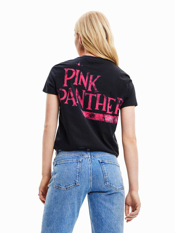Desigual Desigual Тишърт PINK PANTHER 23SWTK81 Черен Regular Fit