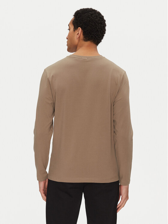 BOSS BOSS Тениска с дълъг ръкав Togn 50534336 Кафяв Regular Fit