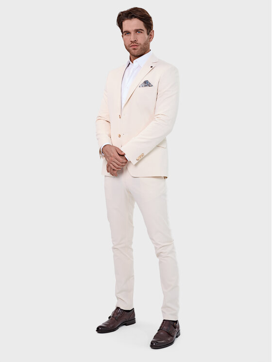 Evenemen Evenemen Garnitur Fansi Beige Écru Slim Fit