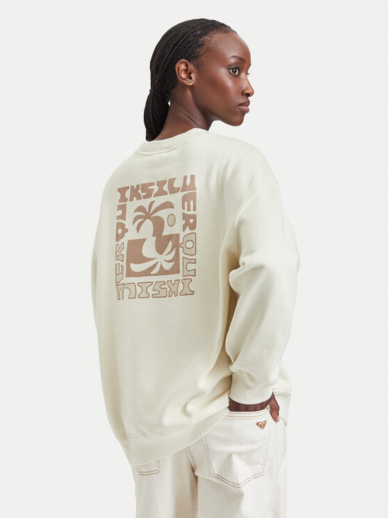 Quiksilver Quiksilver Mikina EQWFT03188 Svetlo béžová Oversize