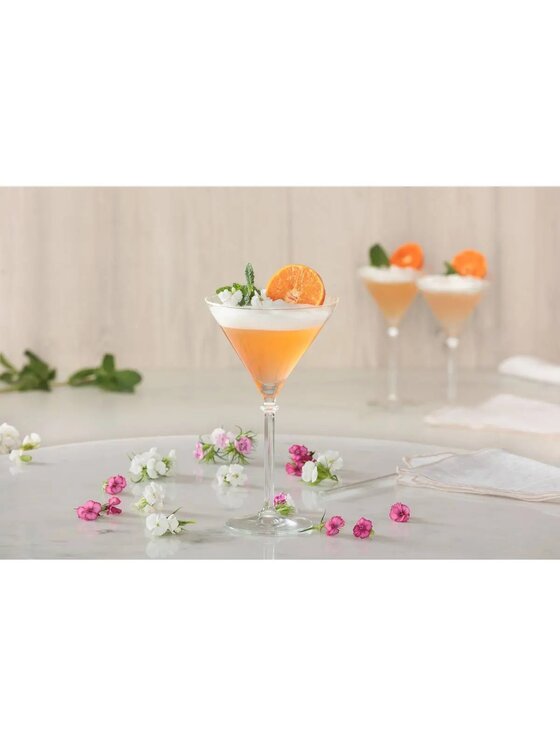 MIAhome MIAhome Zestaw 4 kieliszków do martini Stripes 250 ml Przezroczysty