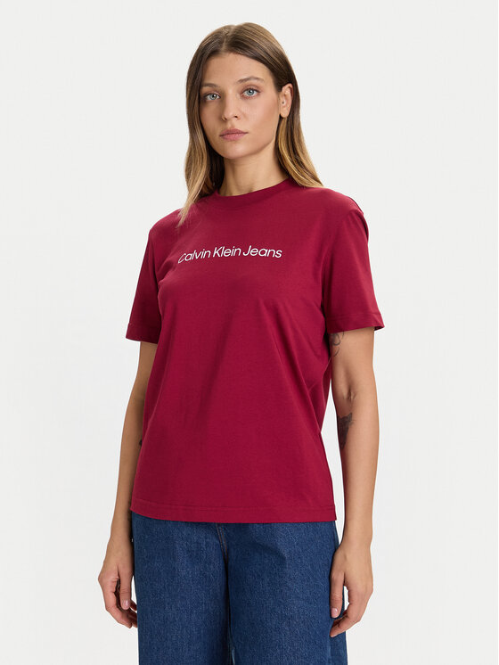 Calvin Klein Jeans Calvin Klein Jeans T-Shirt LV047C912G Czerwony Regular Fit