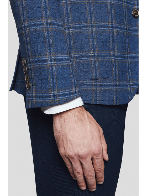Lancerto Lancerto Marynarka Velletri MA131224000004 Granatowy Slim Fit