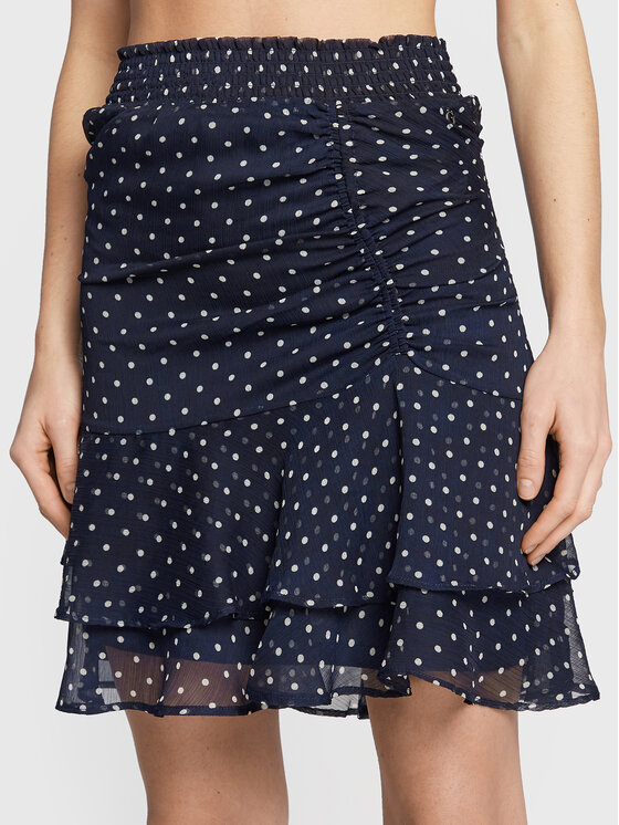 Guess Fustă mini W2YD38 WEL02 Bleumarin Regular Fit