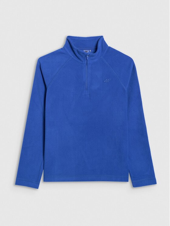 4F 4F Felpa di pile 4FJRAW25UFLEM072-36S Blu Regular Fit