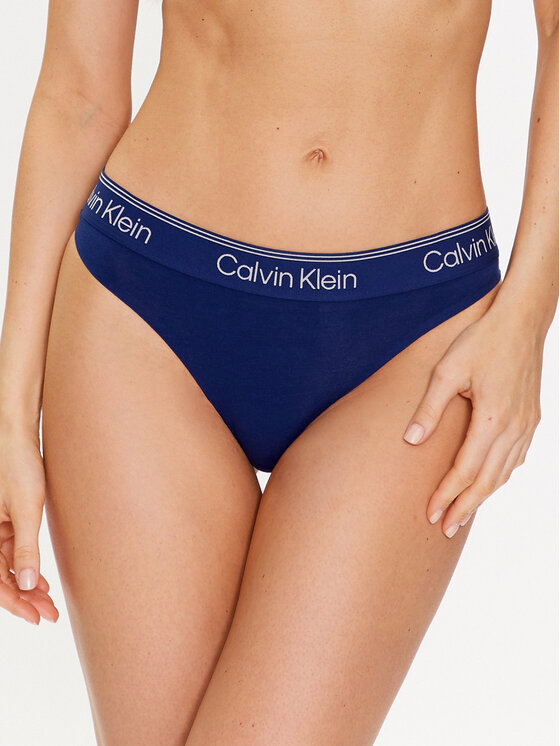 Calvin Klein Underwear Chilot tanga 000QF7188E Bleumarin