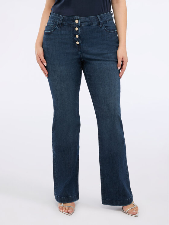 Fiorella Rubino Fiorella Rubino Jeansy P402T004898N034 Niebieski Flare Fit