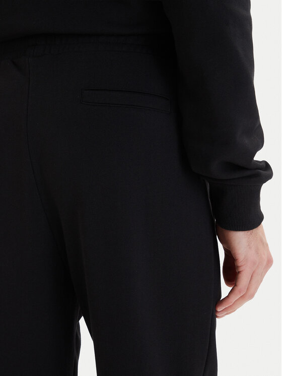 Plein Sport Plein Sport Teplákové kalhoty SAFC MJT2788 STE003N Černá Regular Fit