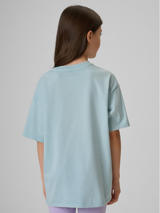 4F 4F T-Shirt SUMMER SPLASH Niebieski Loose Fit