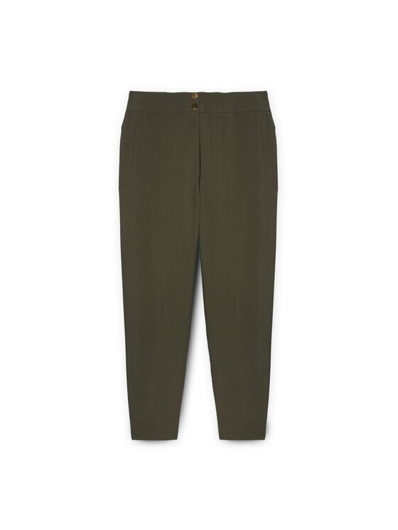 Fiorella Rubino Fiorella Rubino Pantaloni di tessuto P141T004859N015 Verde Regular Fit