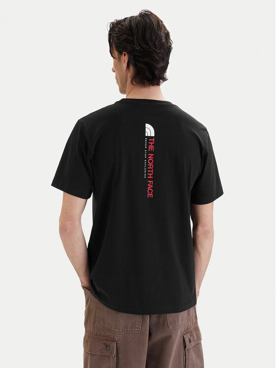 The North Face The North Face Tricou Vertical NF0A8GV1 Negru Regular Fit
