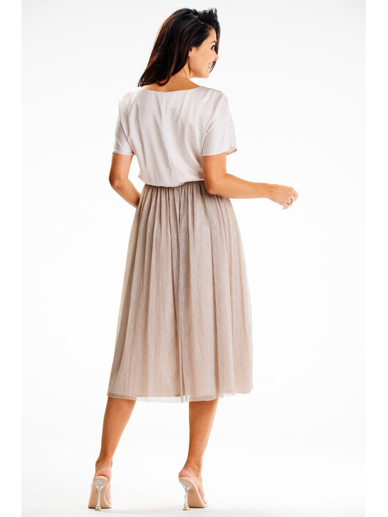 Awama Awama Abito da sera A627 Beige Basic Fit