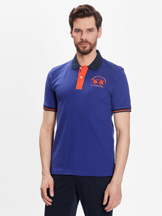 La Martina Polo VMP005 PK001 Plava Slim Fit