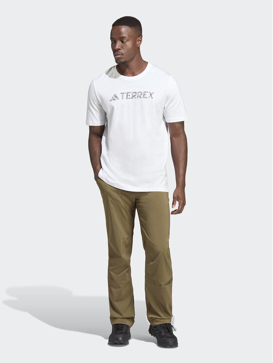 adidas adidas T-Shirt Terrex Classic Logo HZ1400 Λευκό Regular Fit