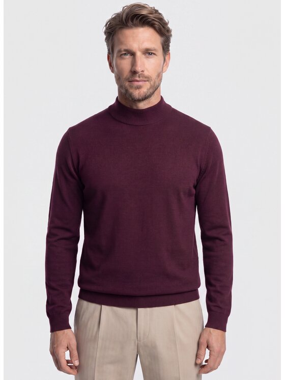 Pako Lorente Pako Lorente Sweter P26WN-2X-009 Fioletowy Regular Fit