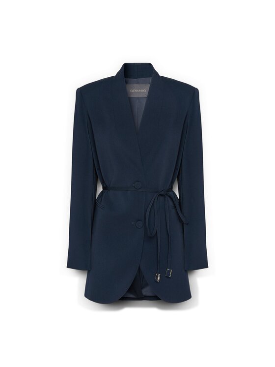 Elena Mirò Elena Mirò Cappotto invernale R062P000112N034 Blu Slim Fit