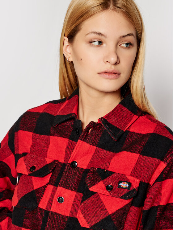 Dickies Dickies Риза Unisex New Sacramento DK0A4XDZRDX Червен Regular Fit