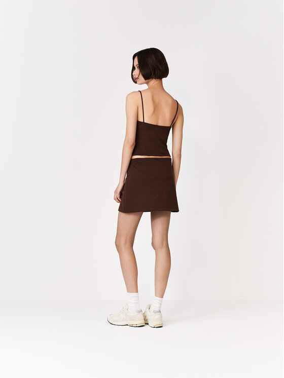 La Mania La Mania Pantaloncini di tessuto DEMO Marrone Basic Fit