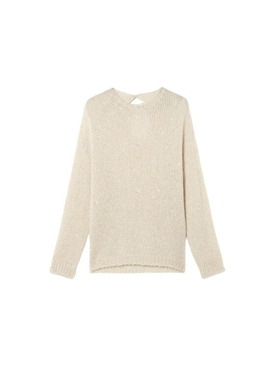 Oltre Oltre Maglione M125E002125N002 Bianco Regular Fit