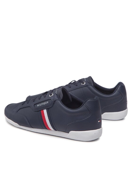 Tommy Hilfiger Tommy Hilfiger Sneakers Classic Lo Cupsole Leather FM0FM04277 Blu scuro
