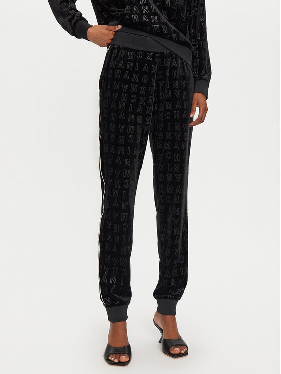 Armani Exchange Armani Exchange Pantaloni da tuta 6DYP94 YJLGZ 52AL Nero Regular Fit