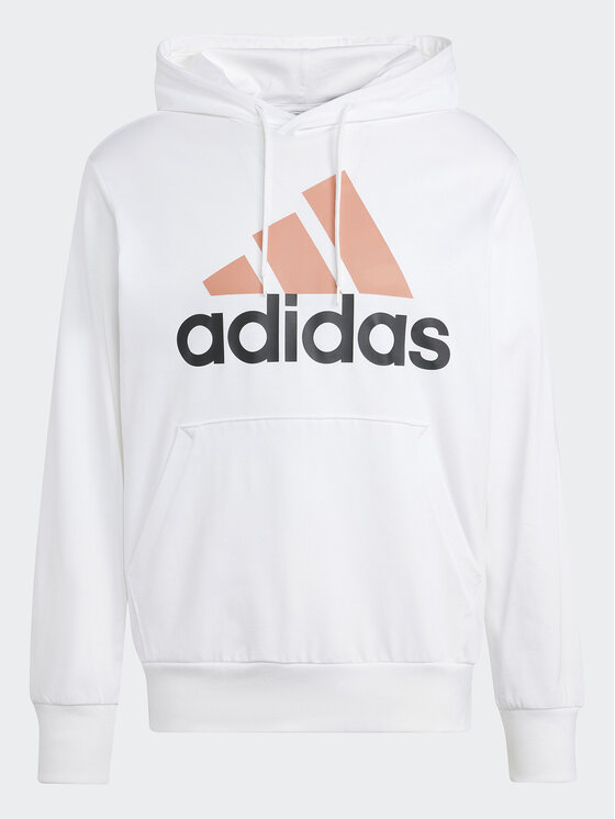 adidas adidas Džemperis ar kapuci Essentials Logo IJ8573 Balts Regular Fit