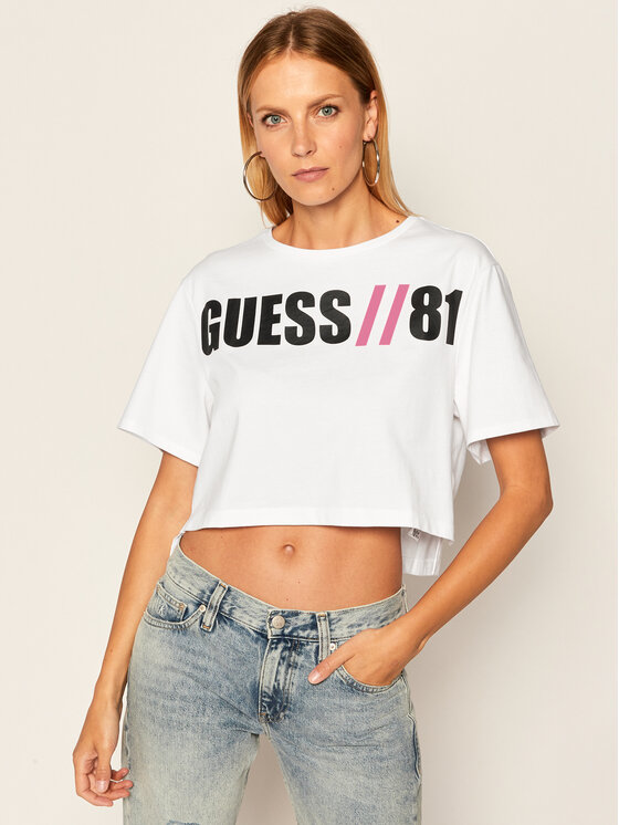 Guess Guess Tricou Clarissa W0YI91 K8FQ0 Alb Regular Fit