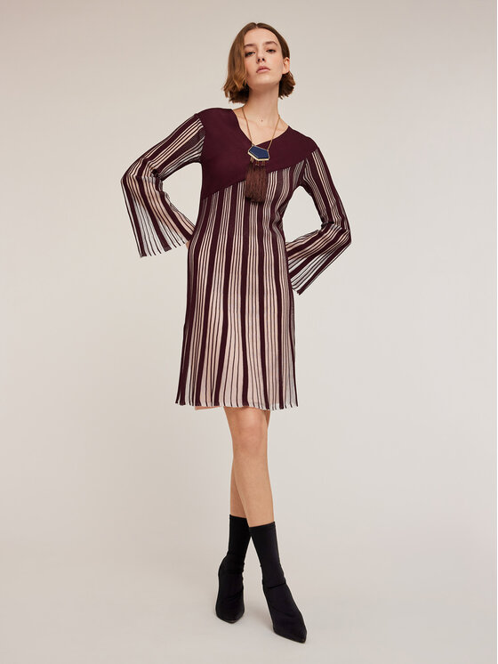 Motivi Motivi Vestito da giorno 7601W001355N036 Bordeaux Regular Fit