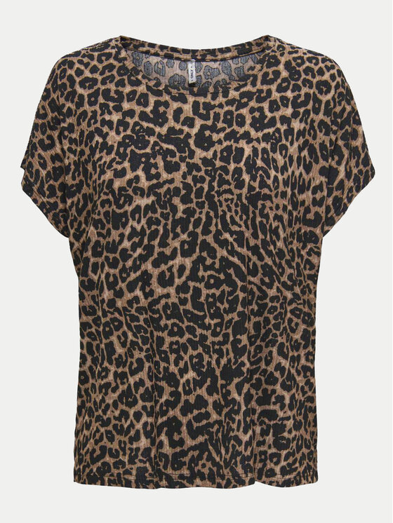 ONLY ONLY T-shirt 15344399 Smeđa Regular Fit