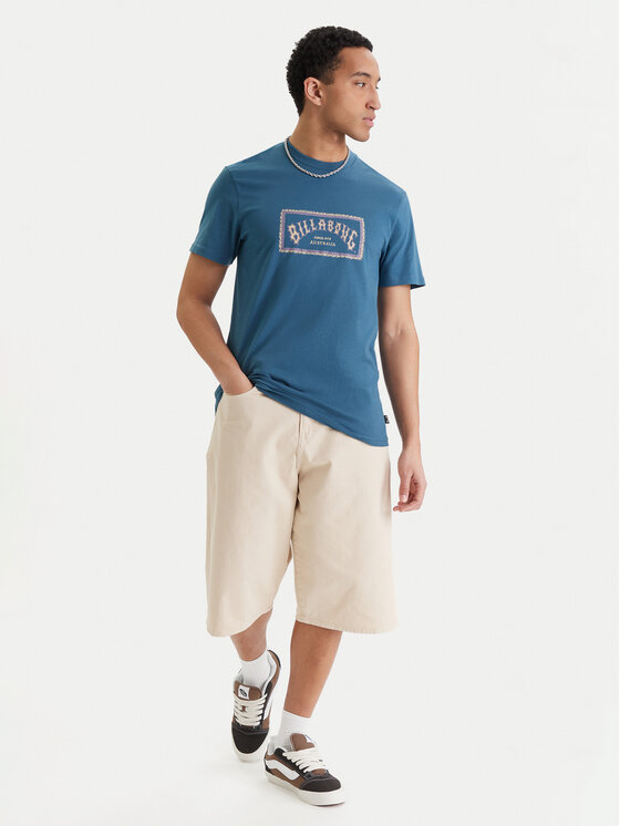 Billabong Billabong T-Shirt Arch Frame EBYZT00341 Niebieski Regular Fit