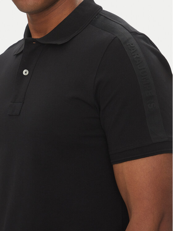 Parajumpers Parajumpers Polo Space 25SMPMPOXF06 Czarny Regular Fit