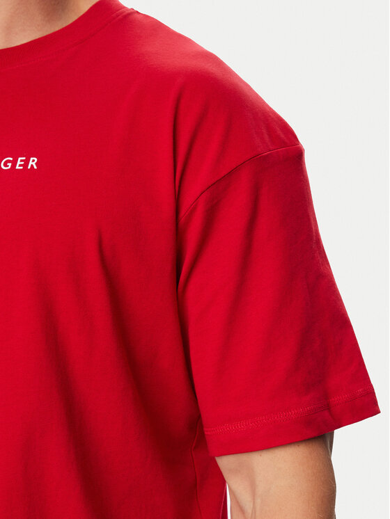 Tommy Hilfiger Tommy Hilfiger T-Shirt UM0UM03685 Červená Relaxed Fit
