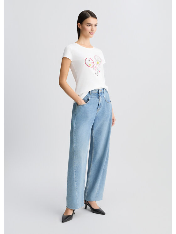 Liu Jo Liu Jo T-shirt WA5362JS923M9569 Bianco Regular Fit