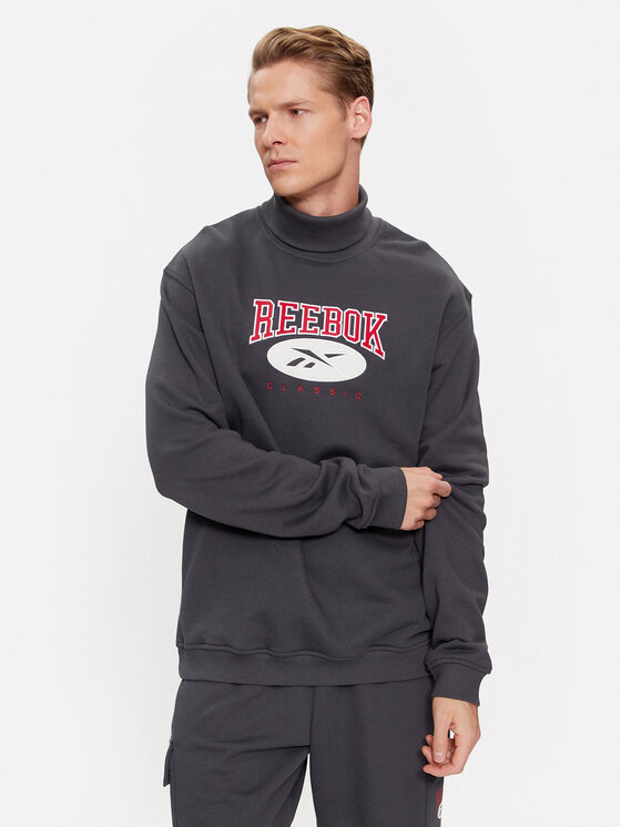 Reebok Mikina Archive Essentials IL8799 Sivá Regular Fit