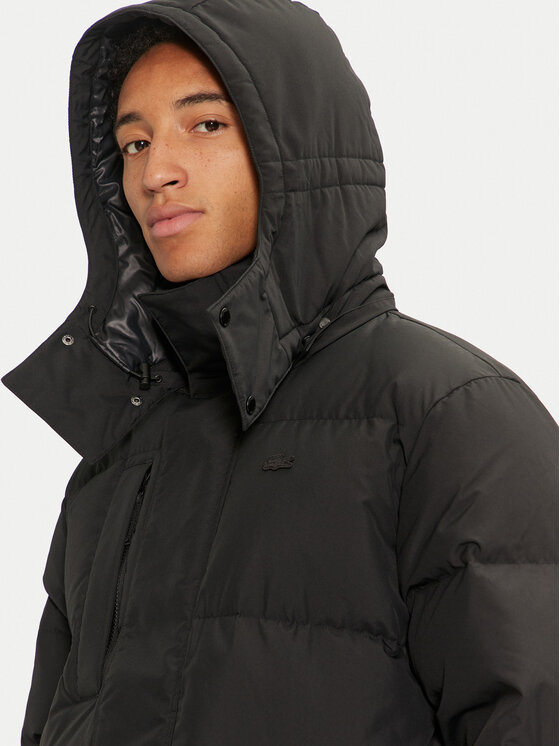 Lacoste Lacoste Vatovaná bunda BH1583 Černá Regular Fit